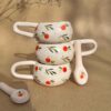 Künstlerische Keramiktasse - Handgefertigtes Unikat