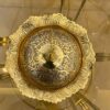 Luxuriöse Messing-Zuckerschale mit detailliertem Deckel