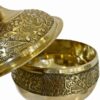 Luxus Messing-Zuckerschale mit handgefertigtem Deckel