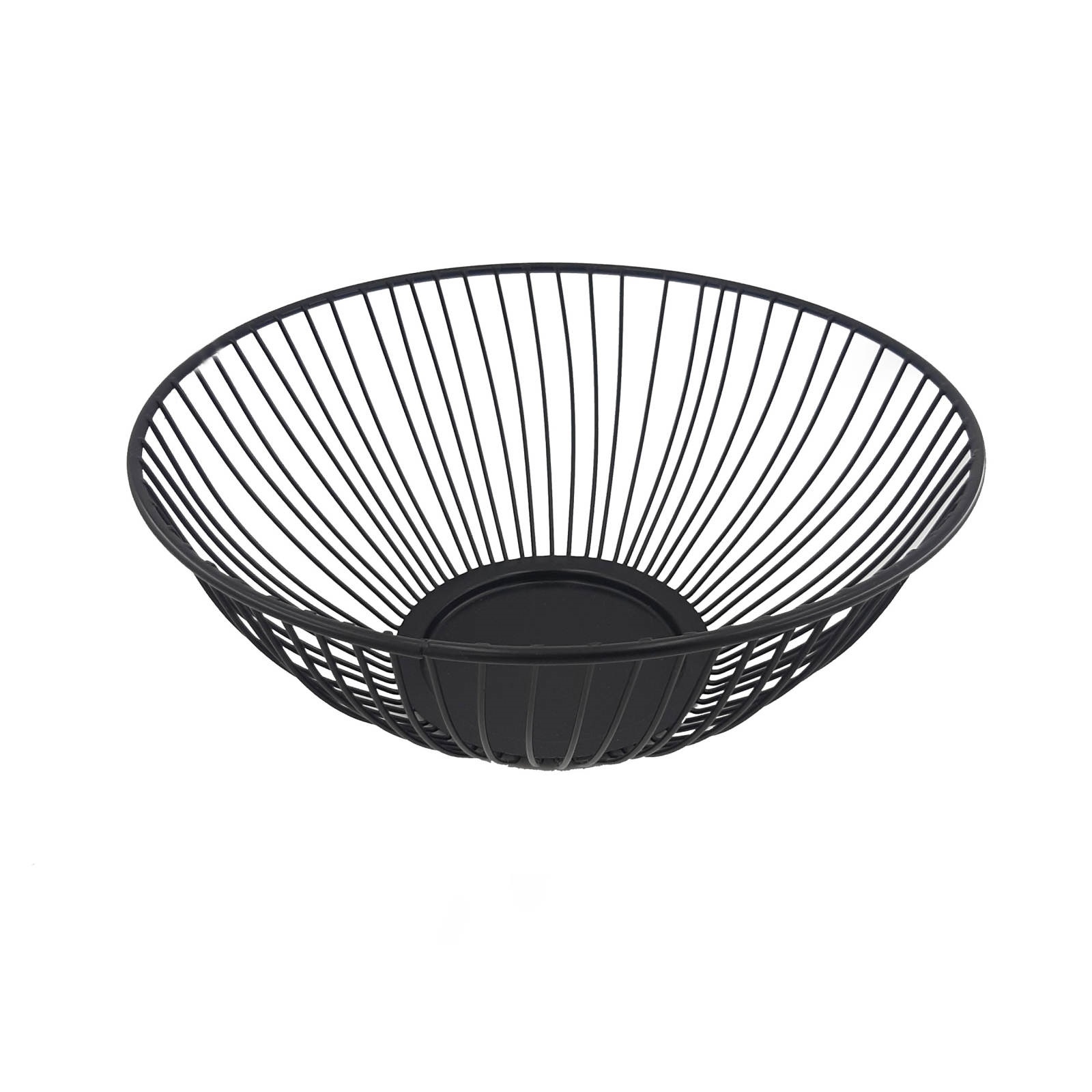 Obstkorb aus Metalldraht Chic & Luxe in Schwarz