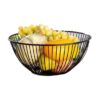 Obstkorb aus Metalldraht Chic & Luxe in Schwarz