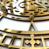 Modernes 3-teiliges Wanduhr-Set Simurgh