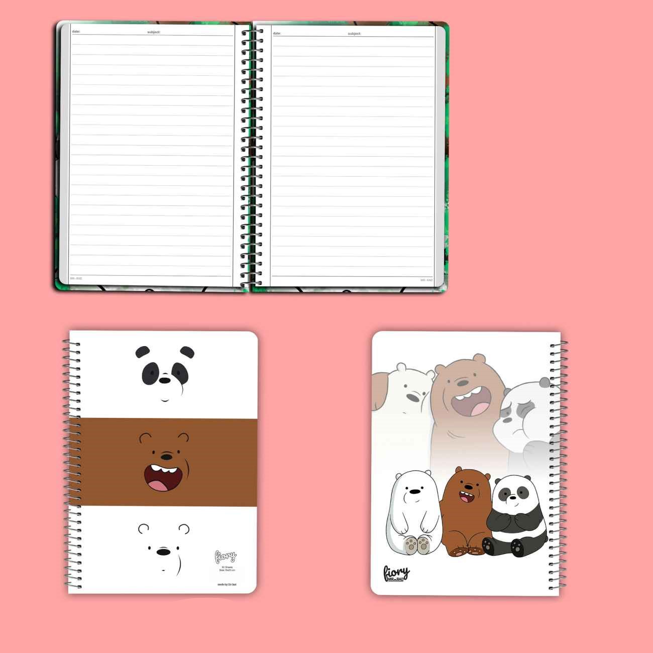 Notizbuch im We Bare Bears Design
