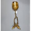 Nussservierlöffel mit Schmetterlings-Design in Gold