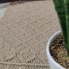 Luxuriöser persischer Boho-Makramee-Boden-Teppich