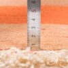 Echter persischer Gabbeh-Wollteppich handgewebt in Fars mit Rand schwarz