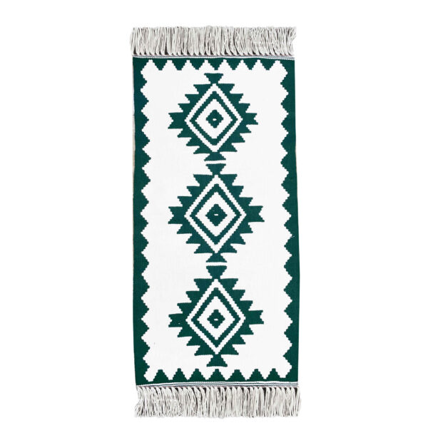 Persischer Kelim Qashqai Teppich original handgewebt in Ardabil geometrisch weiß