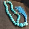 Persischer Rosenkranz mit Neyshabur-Türkis 33 Gebetsperlen Tasbih gefertigt