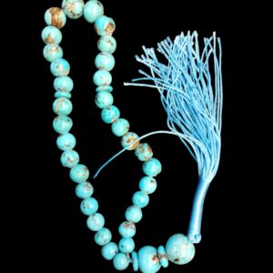 Persischer Rosenkranz mit Neyshabur-Türkis 33 Gebetsperlen Tasbih gefertigt