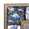Persischer Holzspiegelrahmen Khatamkari mit Blumenmotiv
