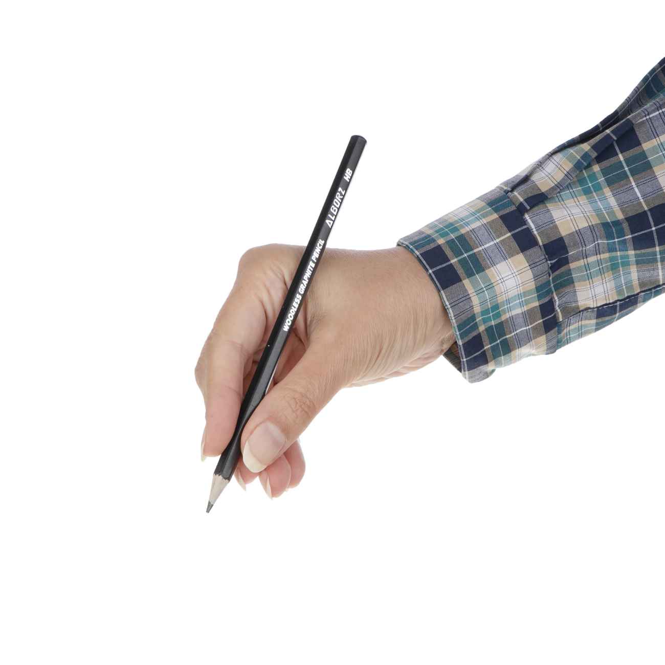 Iranische schwarze Bleistifte – Set mit 10 Stück für makelloses Schreiben und Zeichnen – Alborz