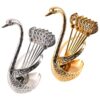 Edelstahl Bar-Löffel Set aus 6 Teilen mit Halter
