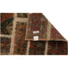Vintage persischer handgeknüpfter Patchwork-Teppich braun