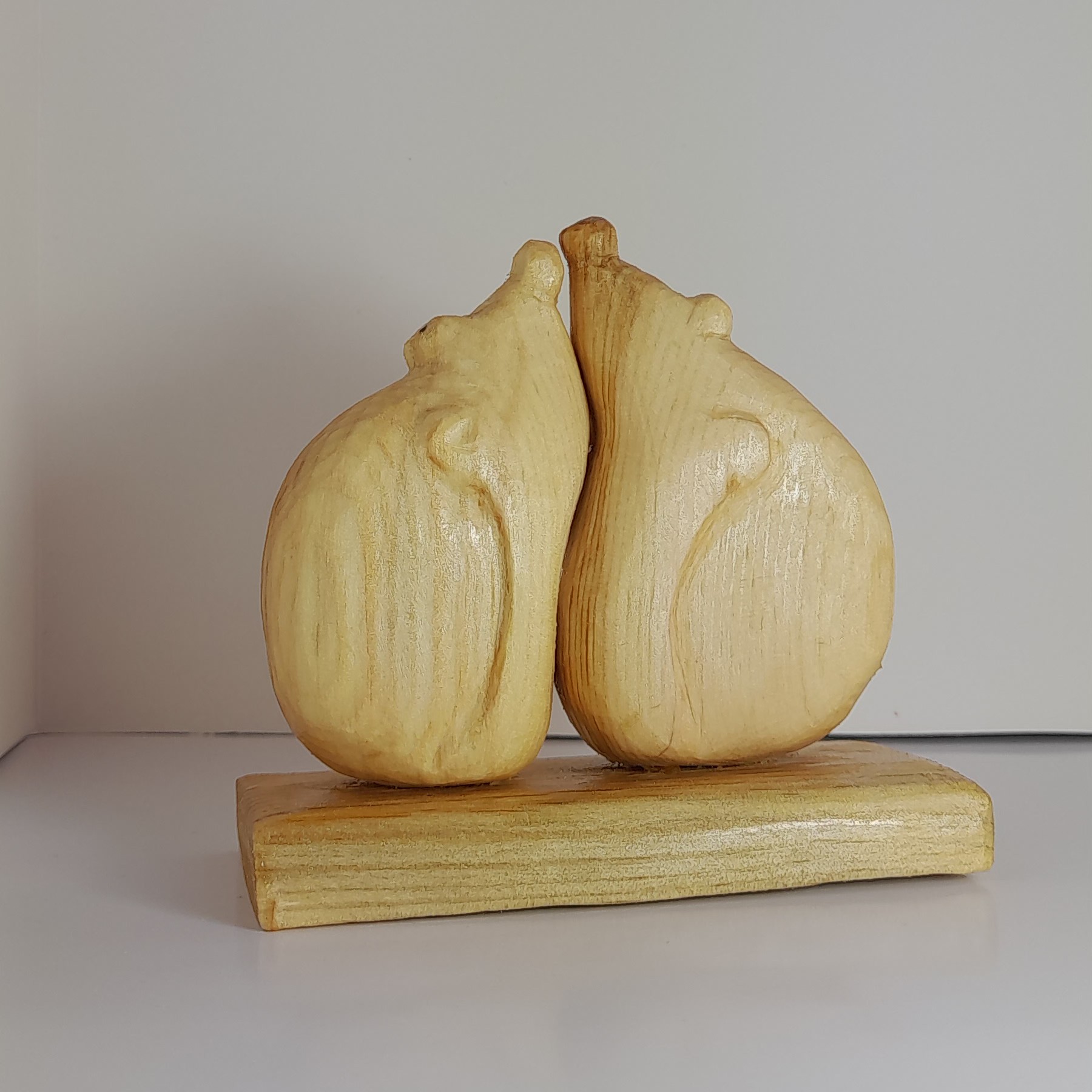 Holz-Igel-Figur Dekorative Skulptur - Lustige Heimdekoration