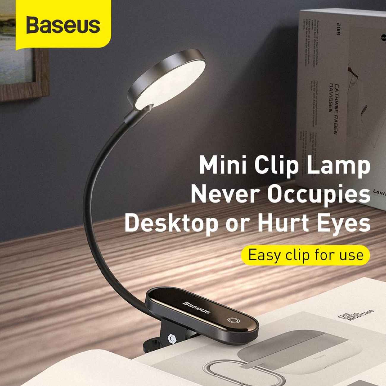 Verstellbare Metall-Schreibtischlampe – Clip-On Mini-Leselampe – Kompakt und praktisch