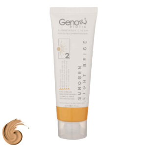 Geno Biotic Getönte Sonnencreme SPF 50 – Light Beige, für fettige & Mischhaut (2er-Pack)