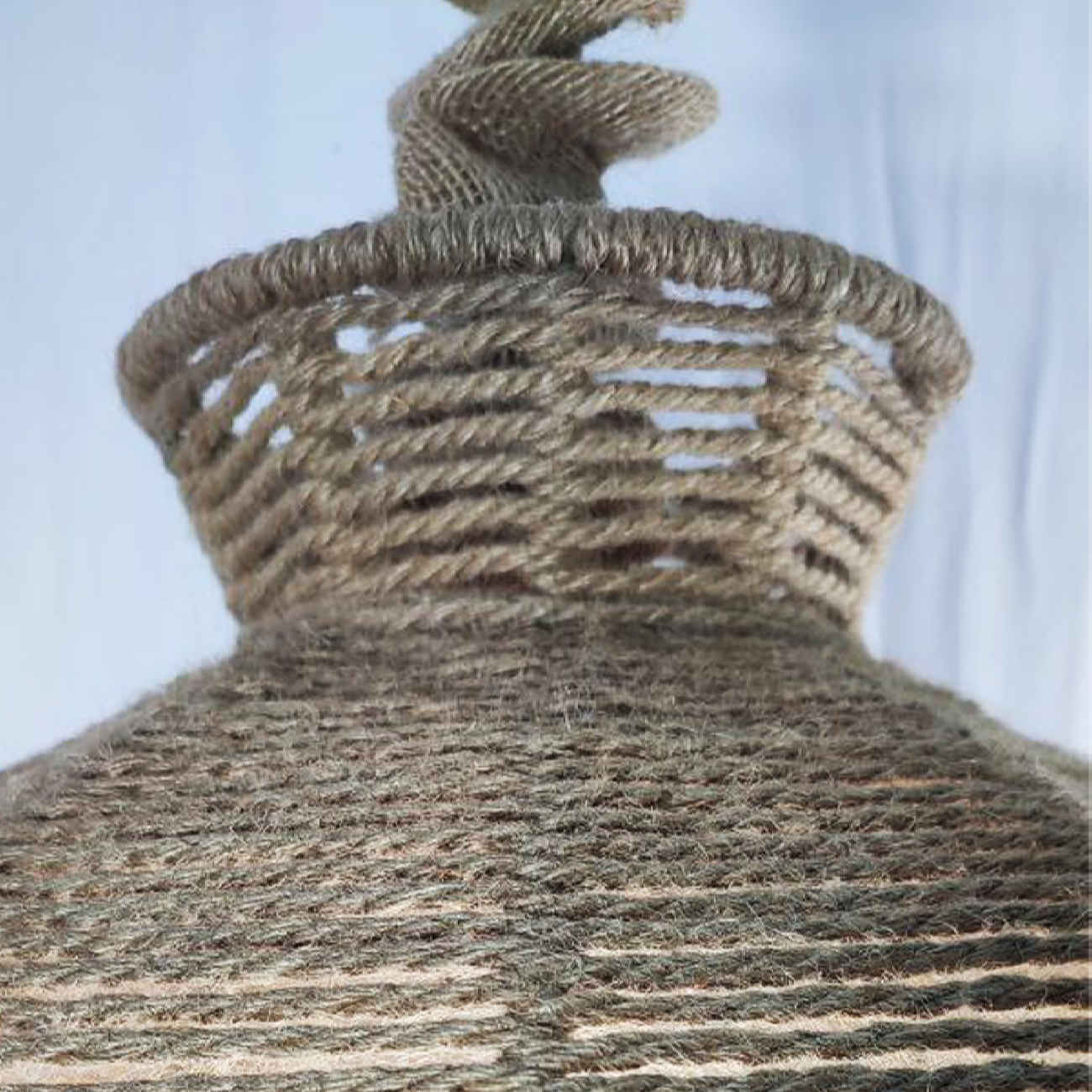 Boho Woven Pendelleuchte – Rustikale Hanf-Wandleuchte