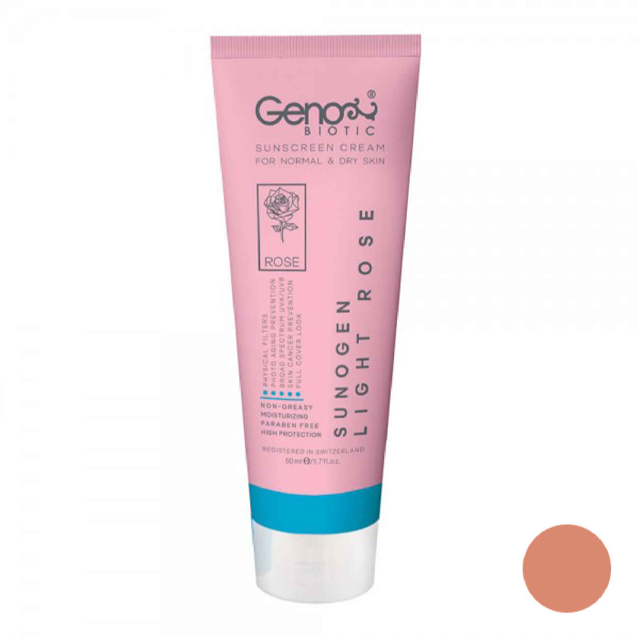Geno Biotic Sonnencreme SPF 50, 50 ml (2er-Pack) – für normale und trockene Haut