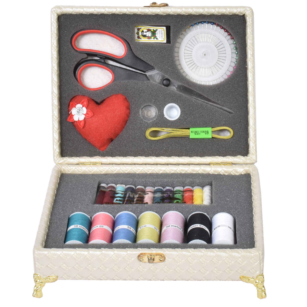 Persisches Holz-Abfalleimer- und Taschentuchbox-Set – Papagei