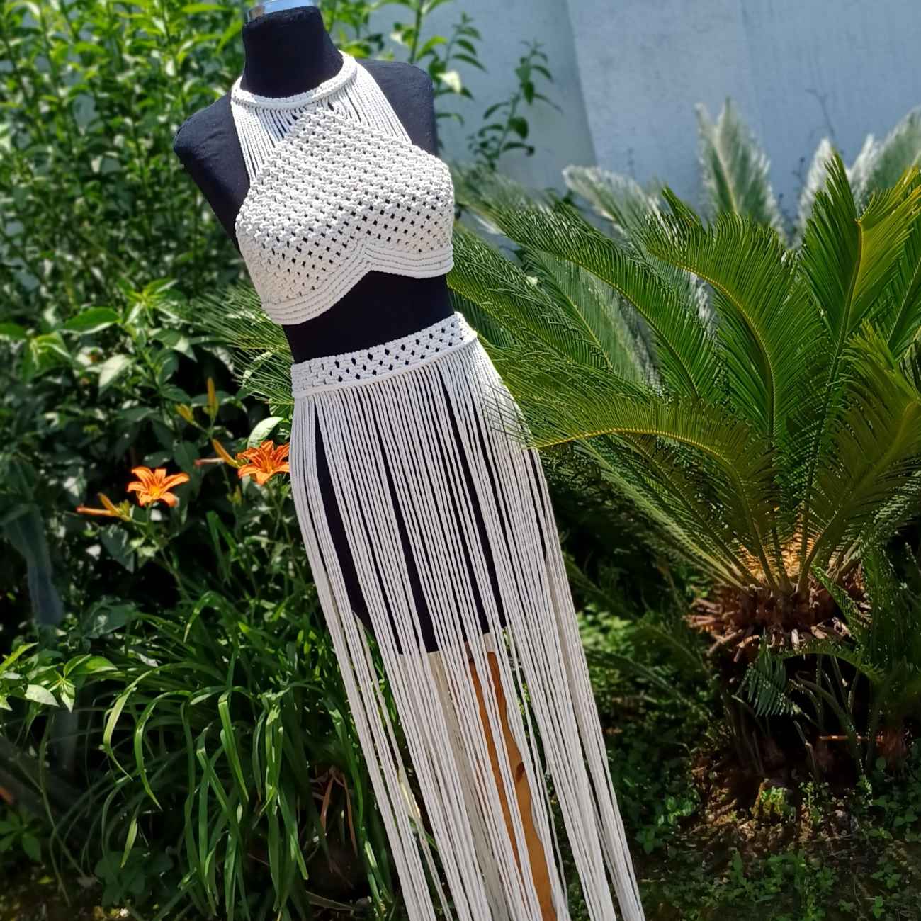 Handgefertigtes Boho-Makramee-Kleid – Ideal für Freizeit, Urlaub & elegante Events