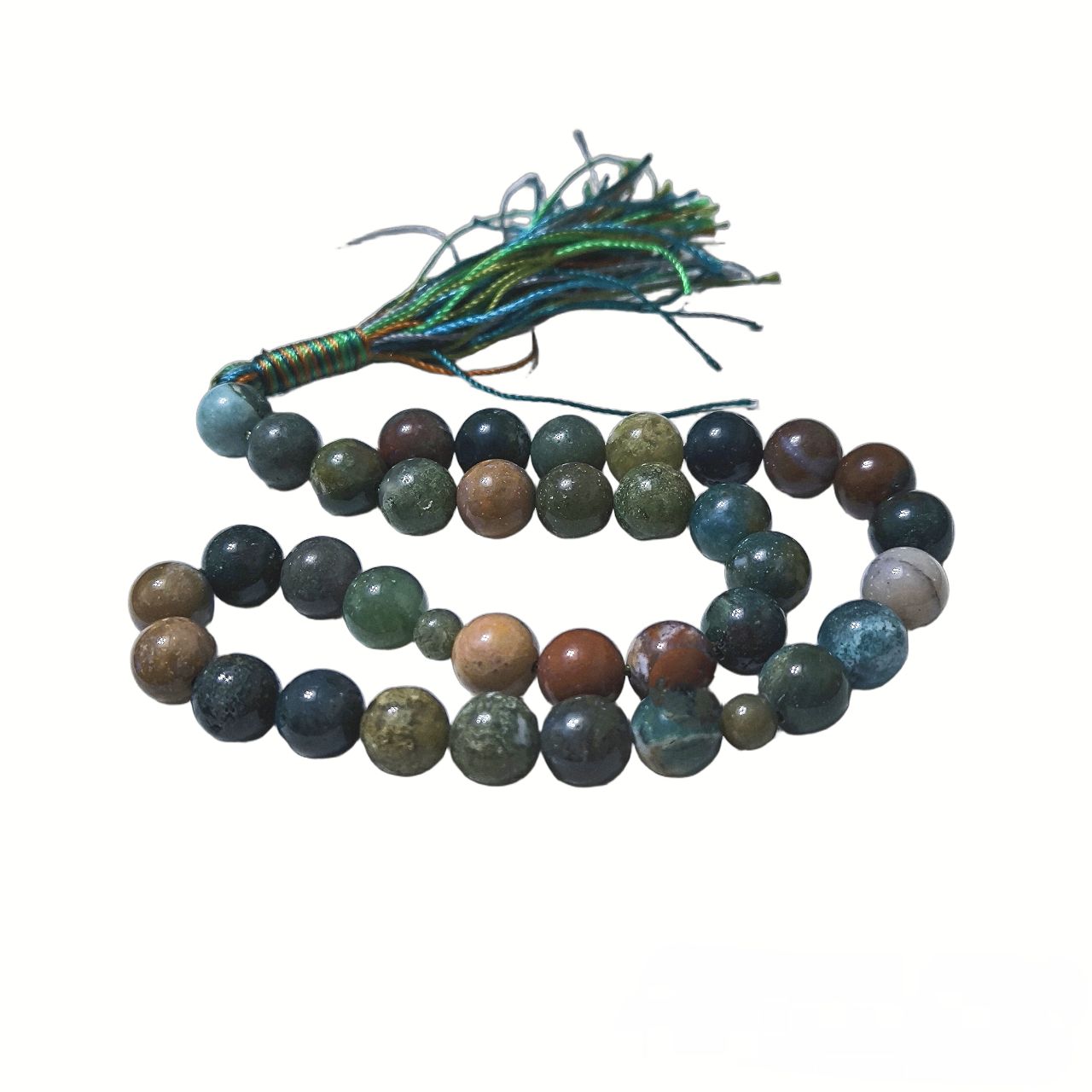 Islamischer Achat-Rosenkranz – 33 grüne Gebetsperlen Tasbih