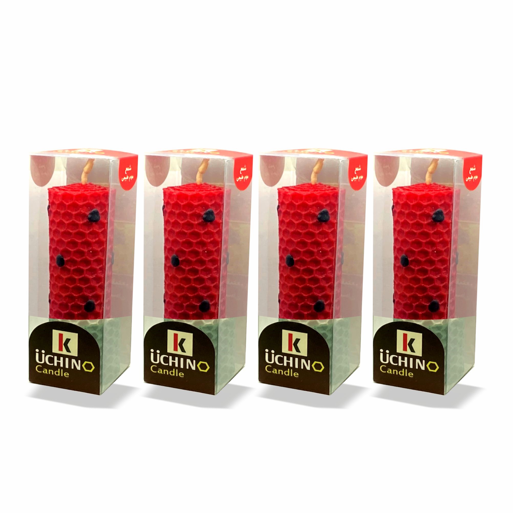 Persische Kerze für die Yalda-Nacht – Kleines Wassermelonen-Modell, Set aus 4