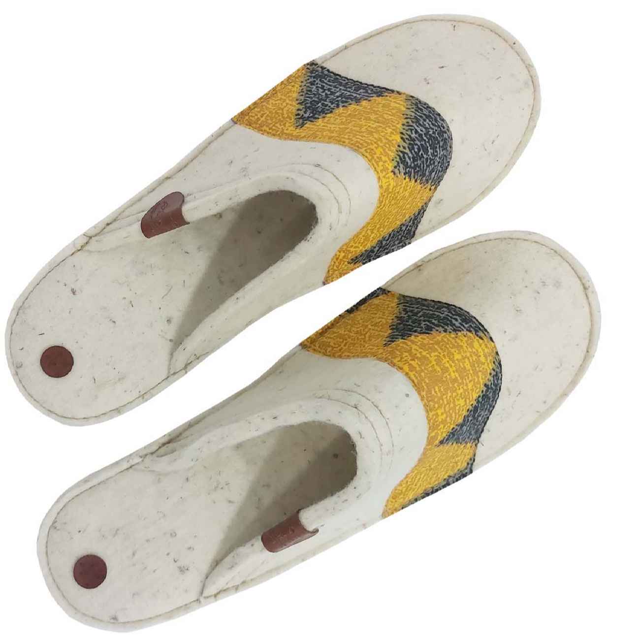 Persische Wollpantoffeln – warm & gemütlich mit geometrischem Design