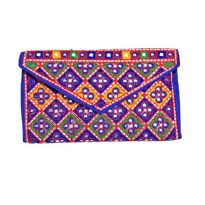 Handgefertigte persische Damen-Clutch – Suzani-Stickerei in Rosa