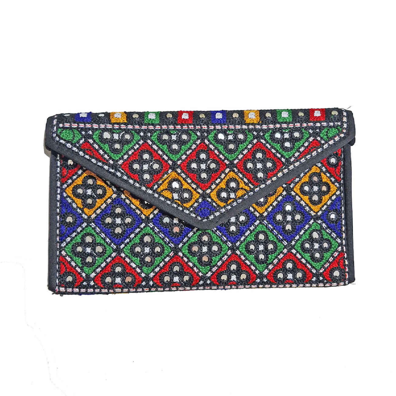 Handgefertigte persische Damen-Clutch – Suzani-Stickerei in Rosa