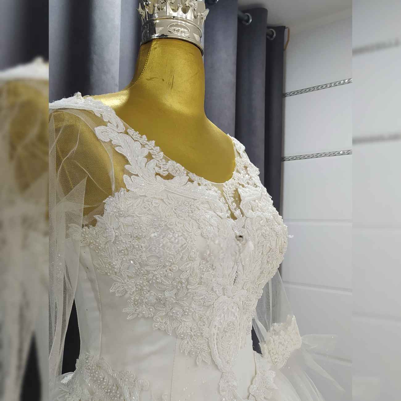 Persisches Prinzessinnen-Hochzeitskleid – Arabischer Stil mit Glockenärmeln