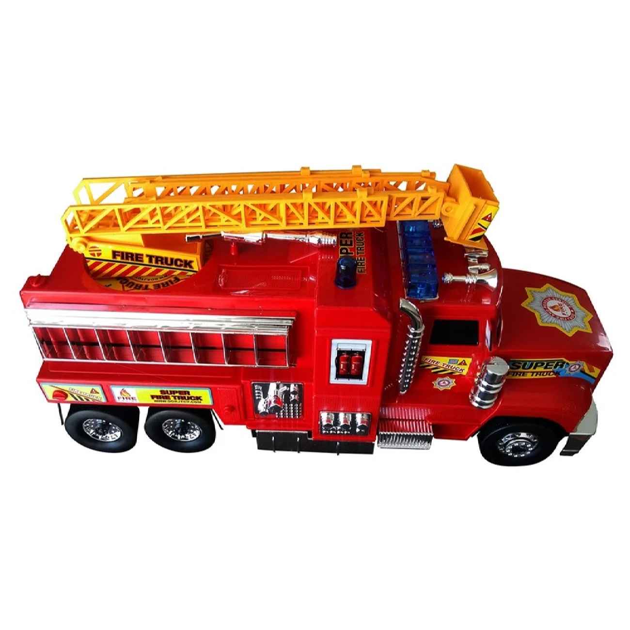 Leistungsstarker Feuerwehr-Spielzeugtruck – Mit ausziehbarer Leiter für realistisches Spiel
