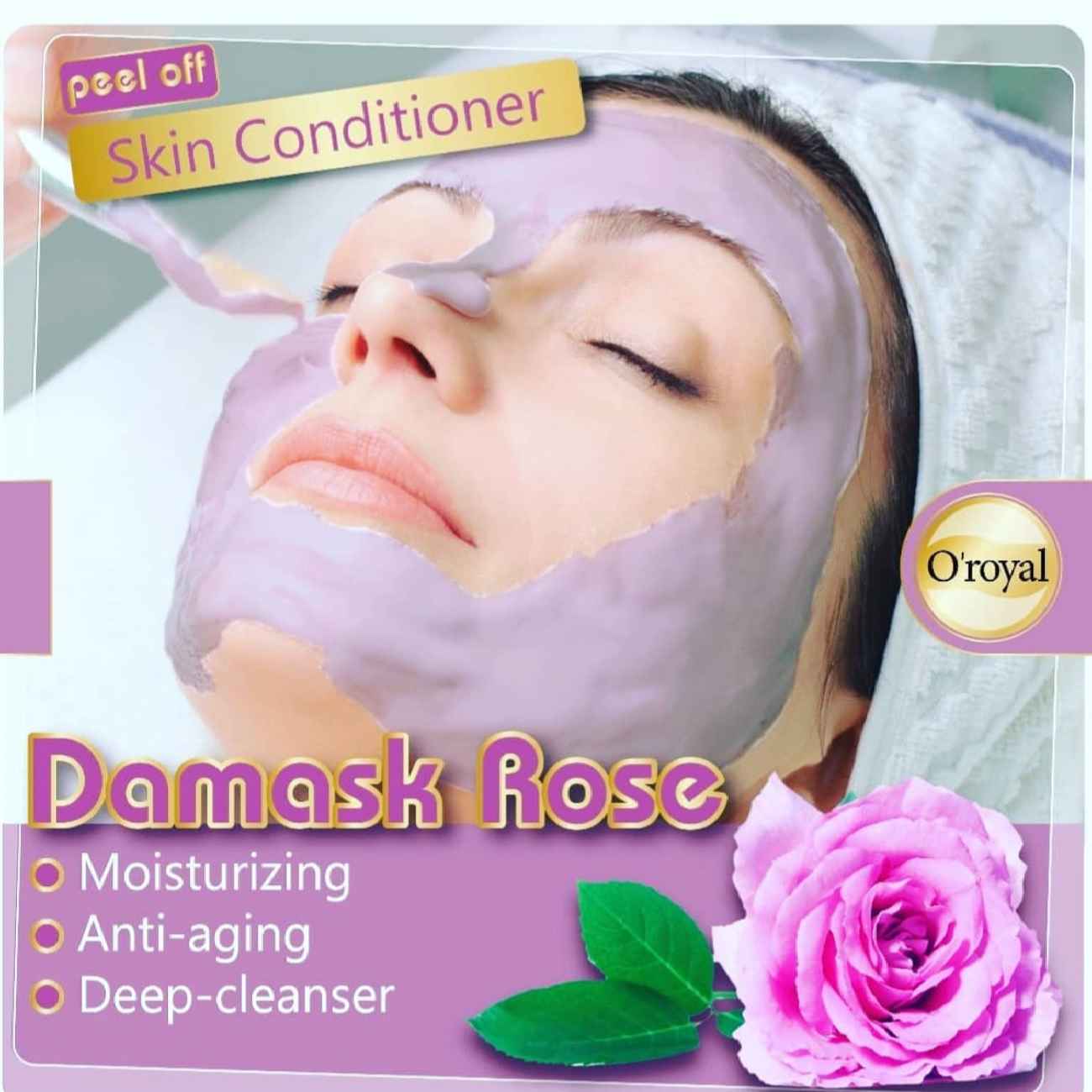 Damaszener-Rosen-Peel-Off-Maske – Verhindert Falten, für alle Hauttypen