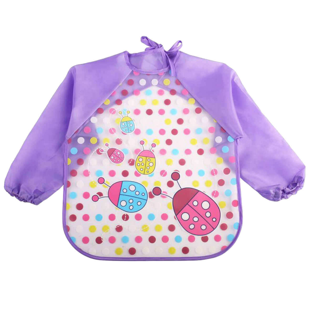 Baby Lätzchen – Hält Ihr Baby mit Ärmeln und Marienkäfer-Design trocken und bequem