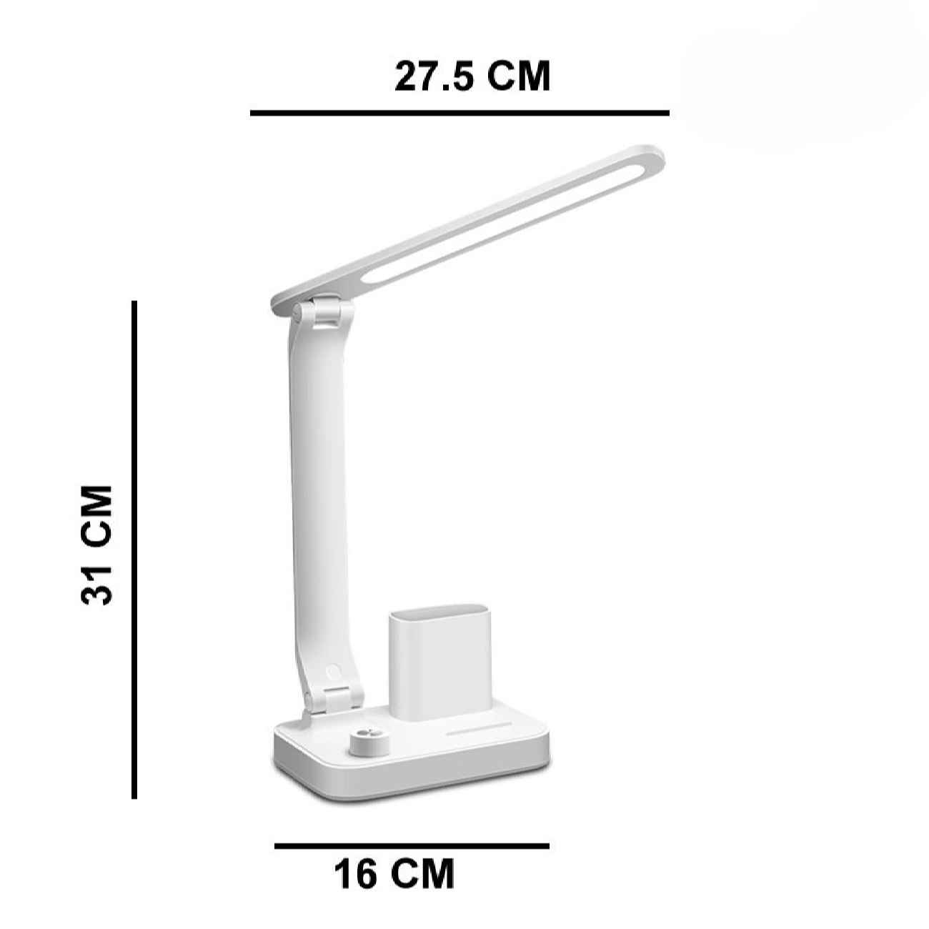 Schreibtischlampe mit Aufbewahrung – Licht und Stauraum, ideal für Büro und Studium