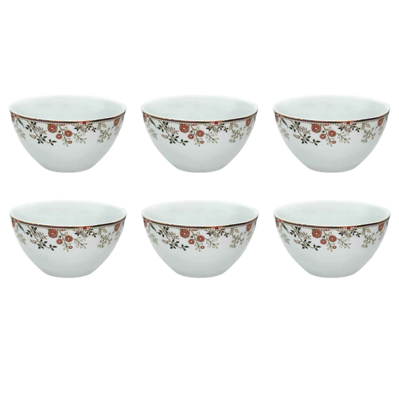Langlebige Melamin-Schüssel – Zum Servieren von Joghurt, Suppe, Ash, Salat und Beilagen (Set aus 6)