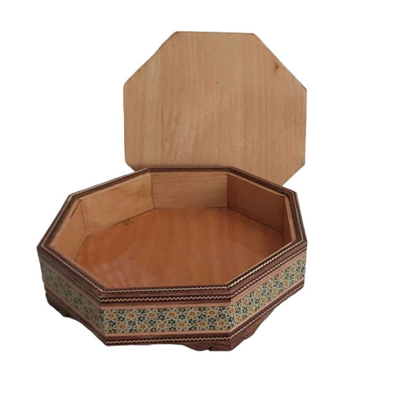Holz-Einlege-Bonbon-Schale – Mischung aus Stil und Funktionalität mit Blumen-Design