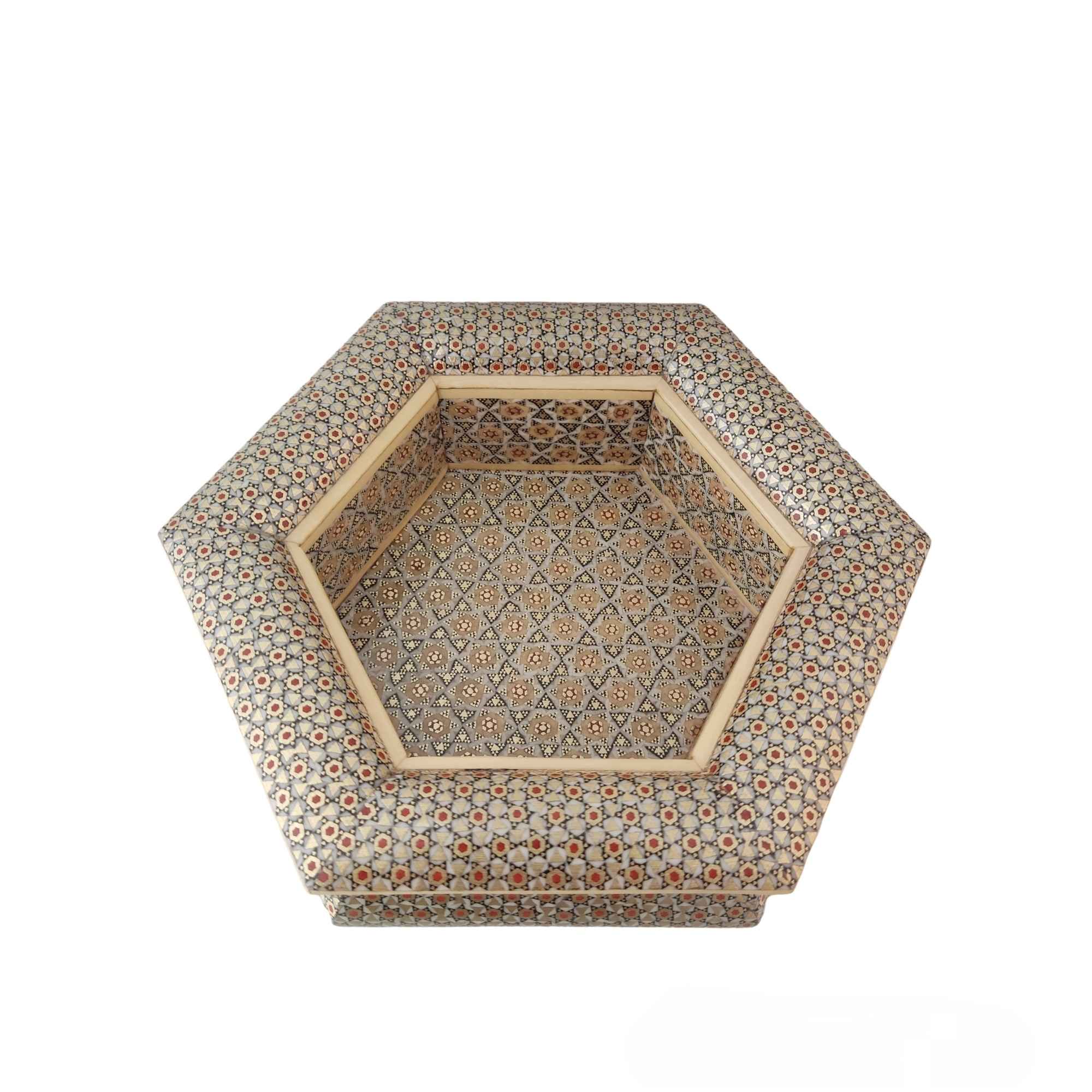 Holz-Einlege-Bonbon-Schale – Perfekt für Kaffee- und Teeliebhaber mit geometrischem Design