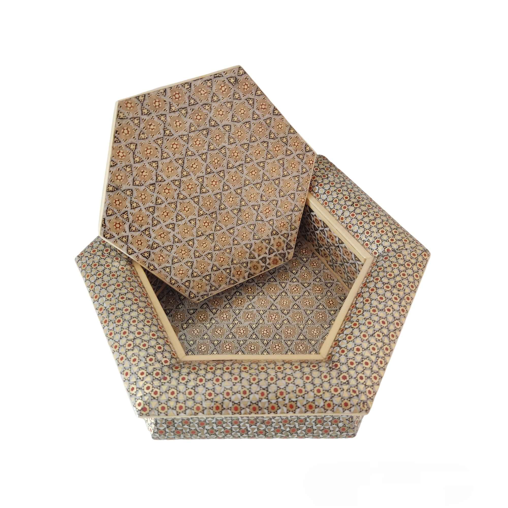 Holz-Einlege-Bonbon-Schale – Perfekt für Kaffee- und Teeliebhaber mit geometrischem Design