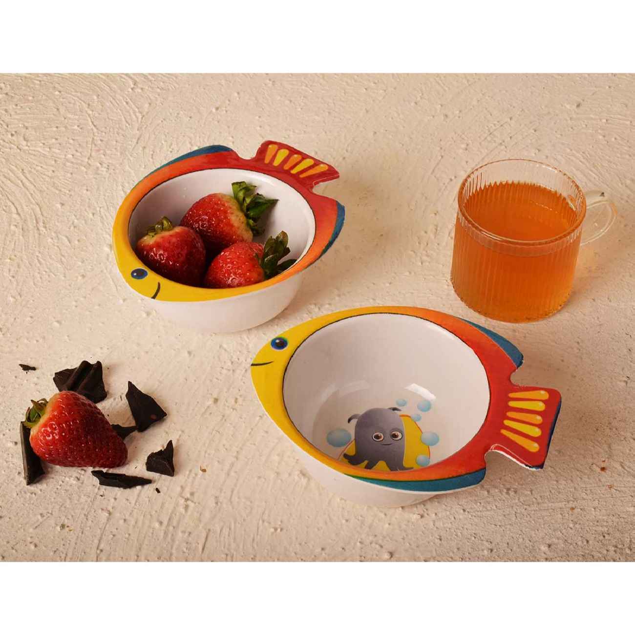 Leichte Melamin-Schüssel – Für Ihr Baby mit Fisch-Design