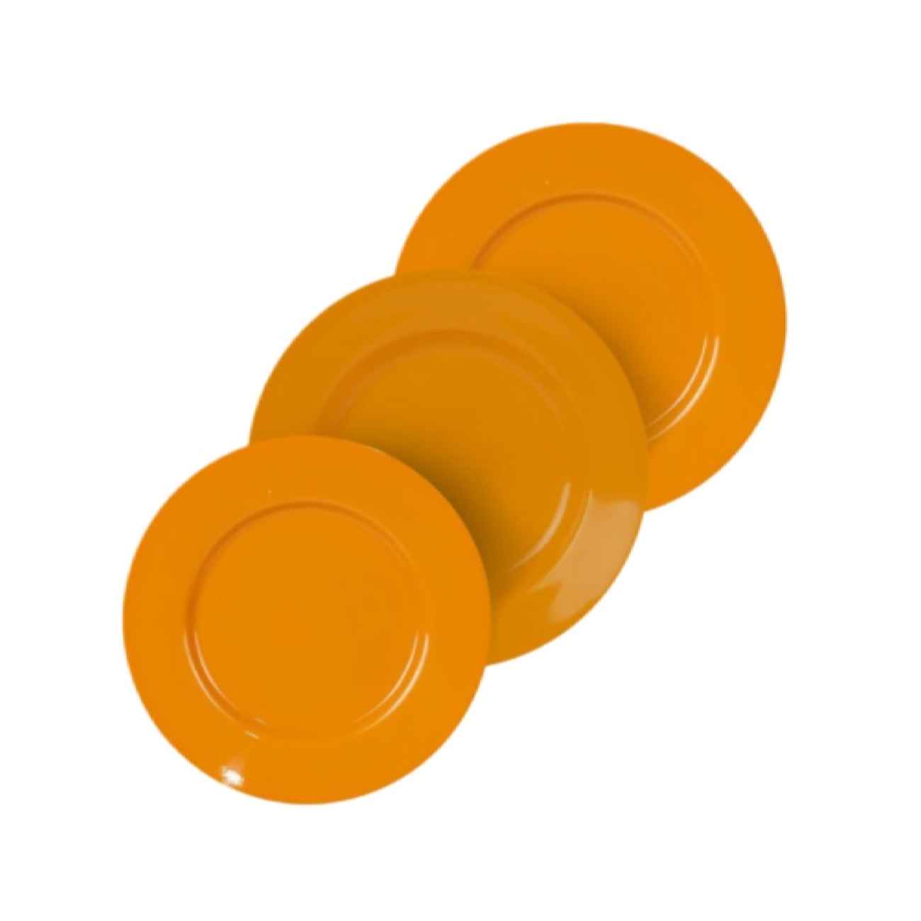 Melamin Teller Set – Die perfekte Kombination aus Stil und Haltbarkeit (Packung mit 18 Stück)
