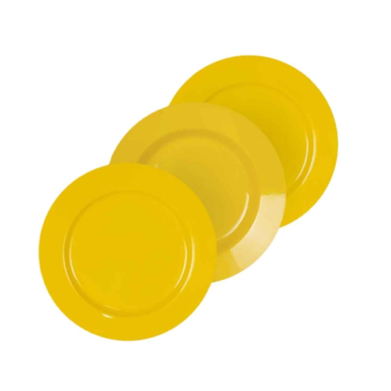 Melamin Teller Set – Die perfekte Kombination aus Stil und Haltbarkeit (Packung mit 18 Stück)