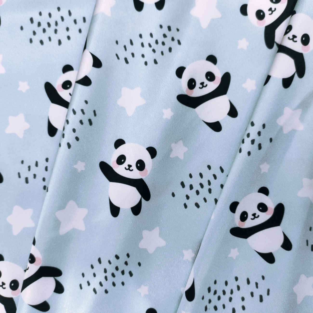 Satin-Kissenbezug für einen komfortablen Schlaf – Panda-Design (2er-Pack)