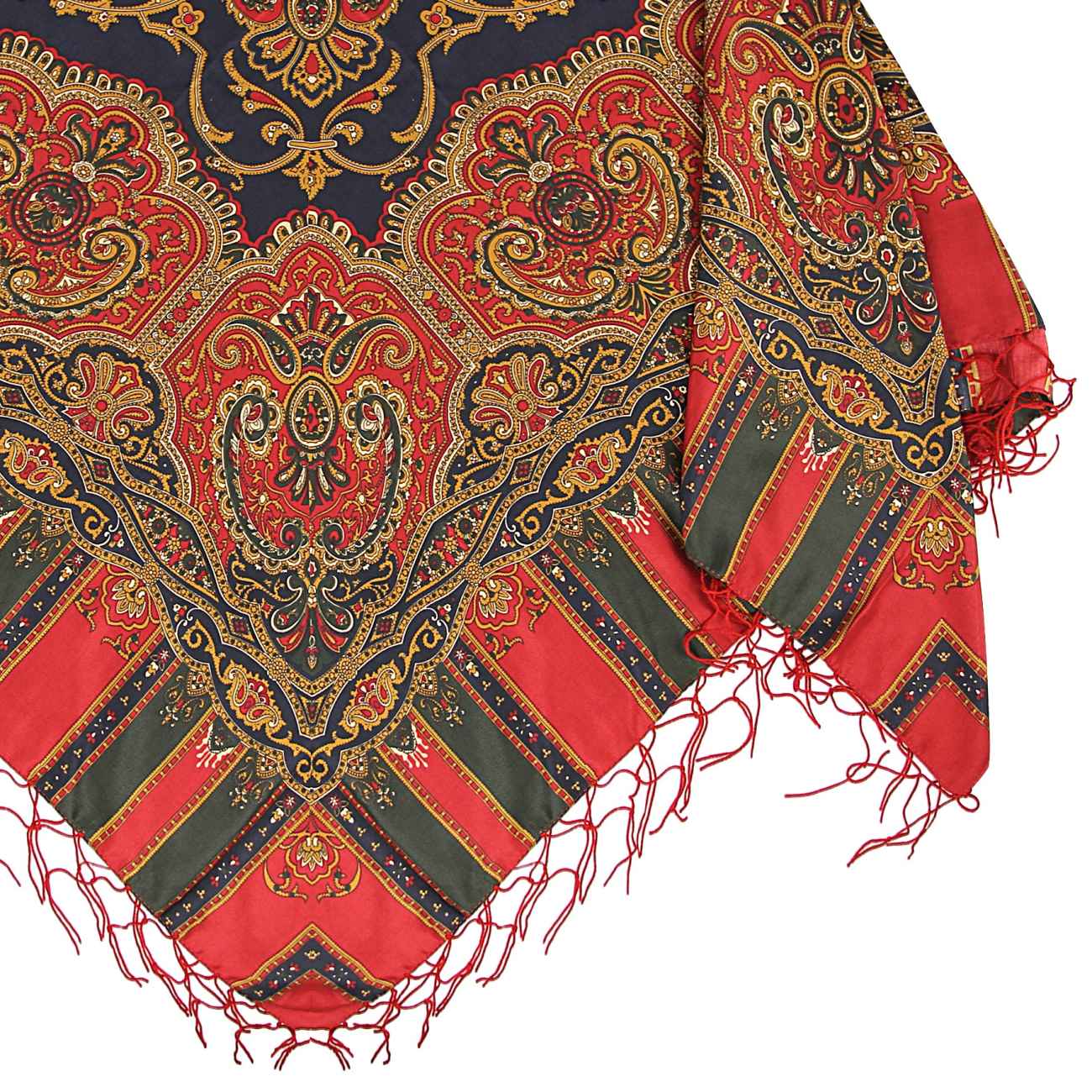 Torkaman Ethno-Baumwollschal – Eleganz & Tradition mit Paisley-Muster