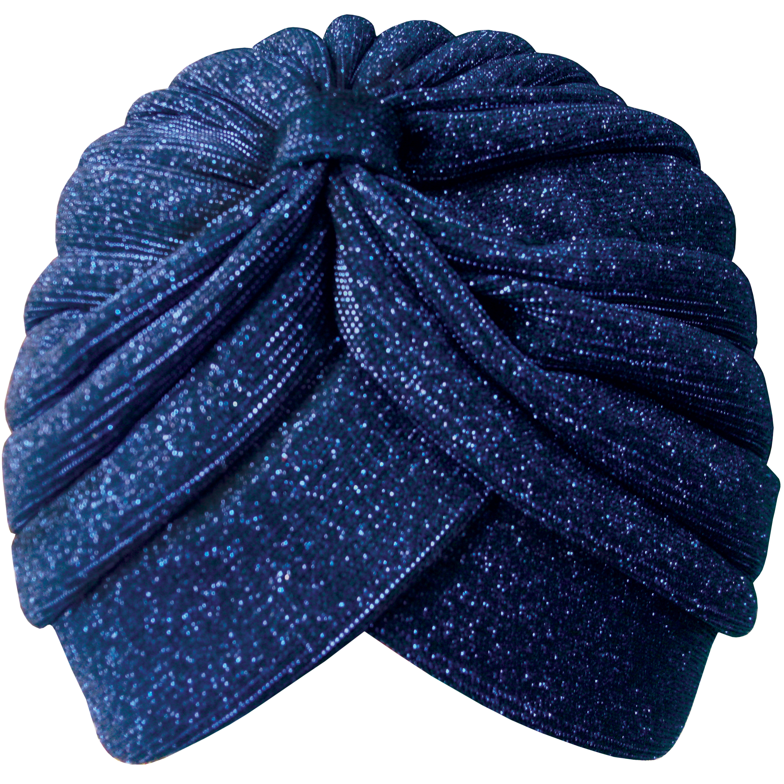 Eleganter und glänzender Samt-Turban für einen glamourösen Look