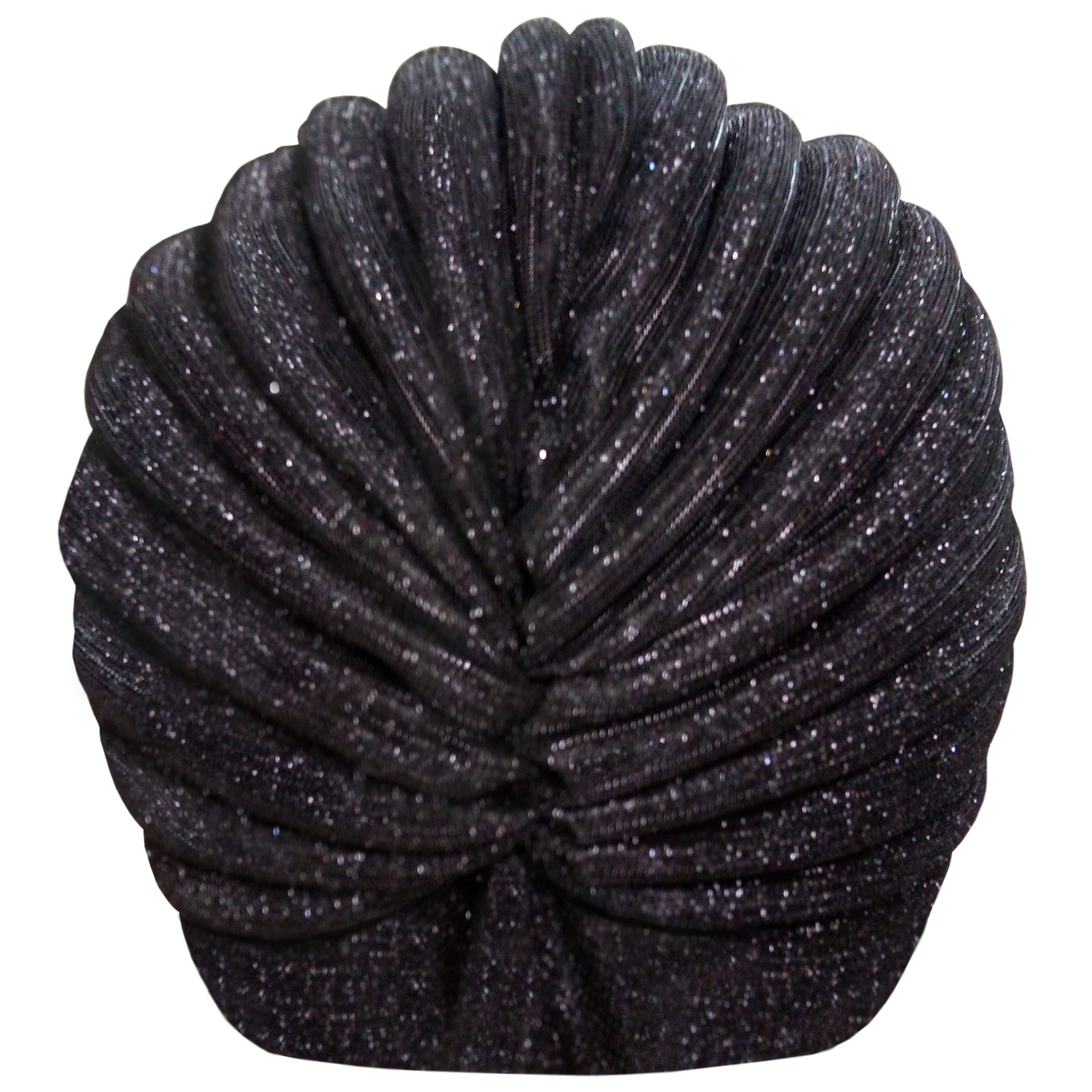 Eleganter und glänzender Samt-Turban für einen glamourösen Look