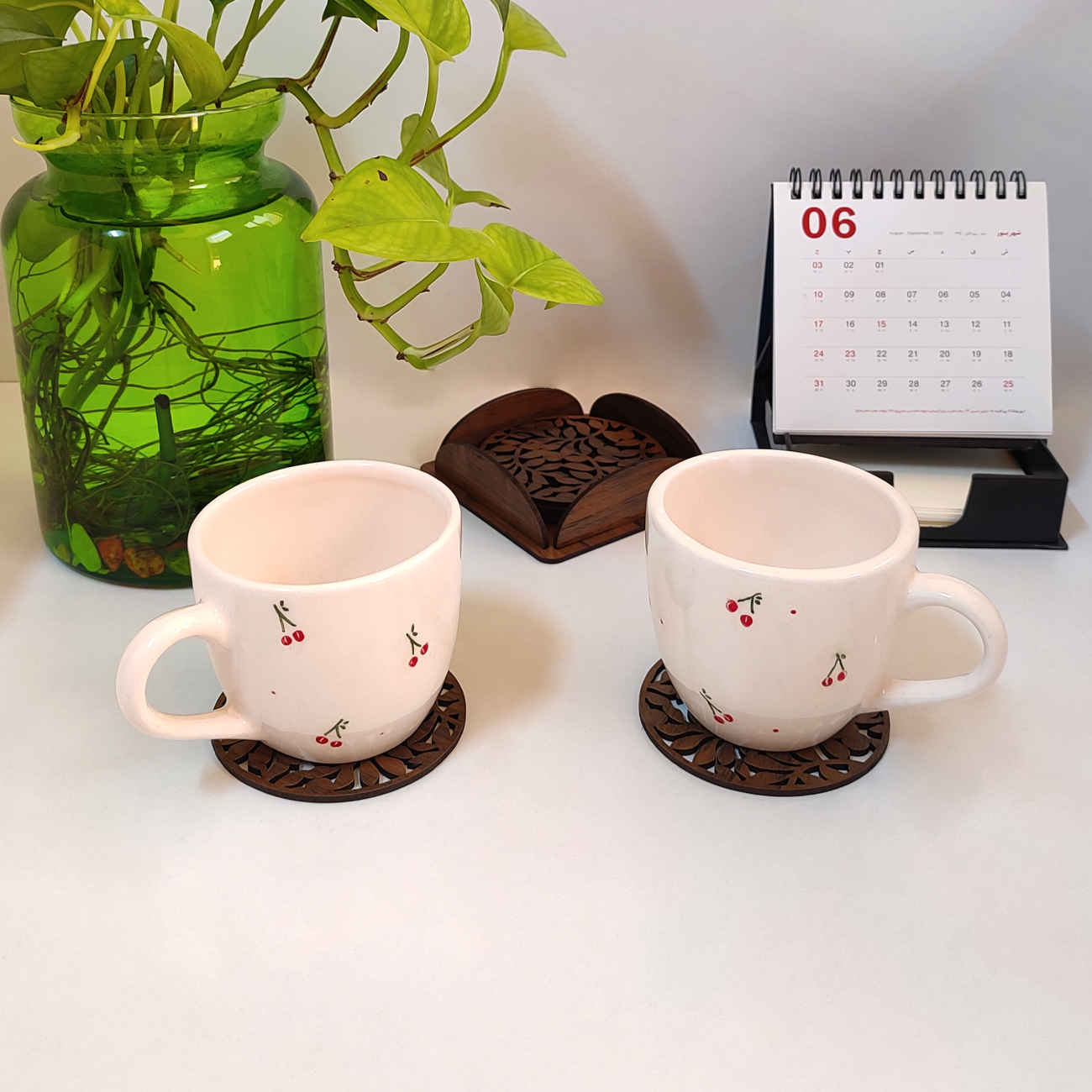 Holzuntersetzer – Nachhaltiges Design mit zeitlosem Charme (6er-Pack)