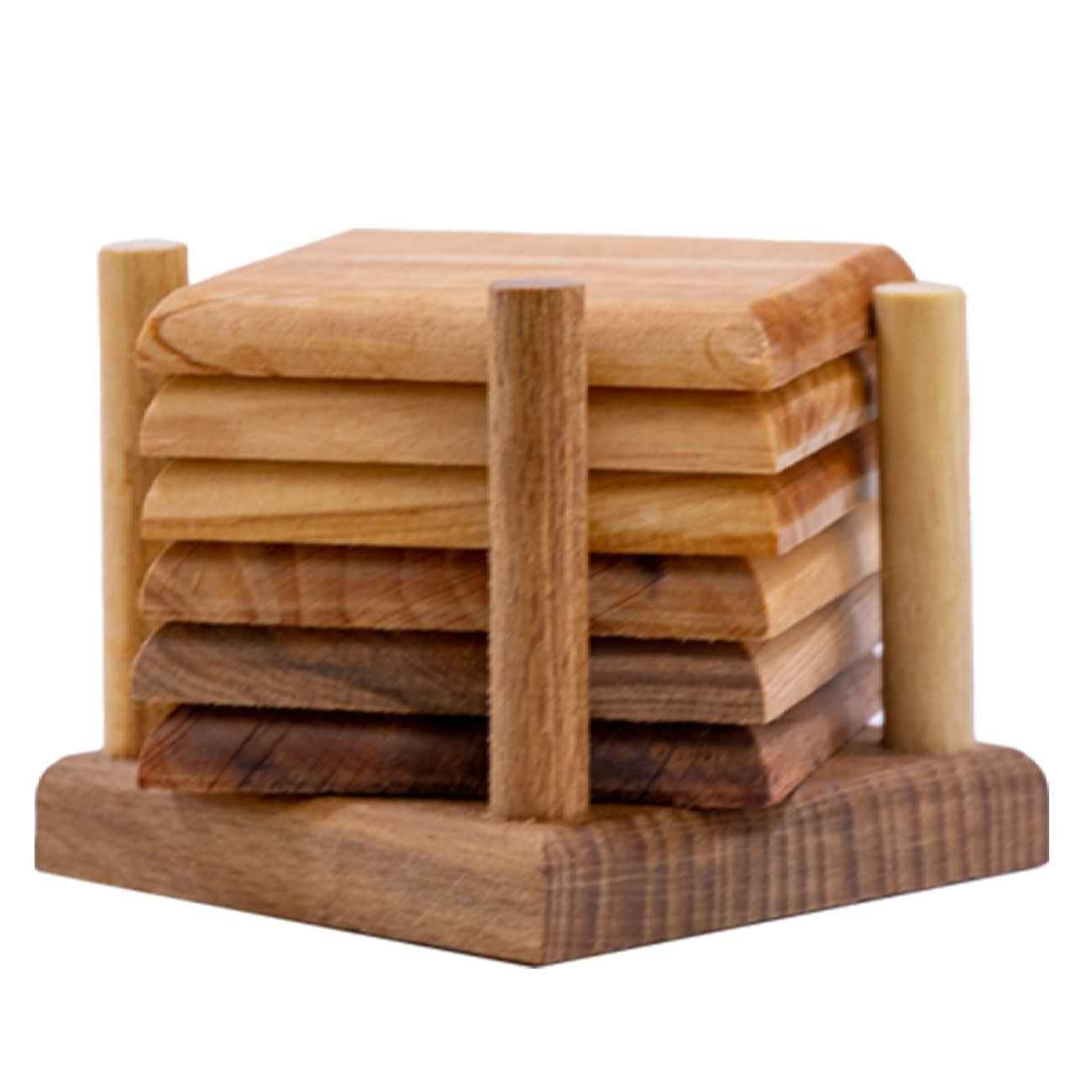 Persische Holz-Teebeutel-Organizer-Box mit Fächern Gedicht