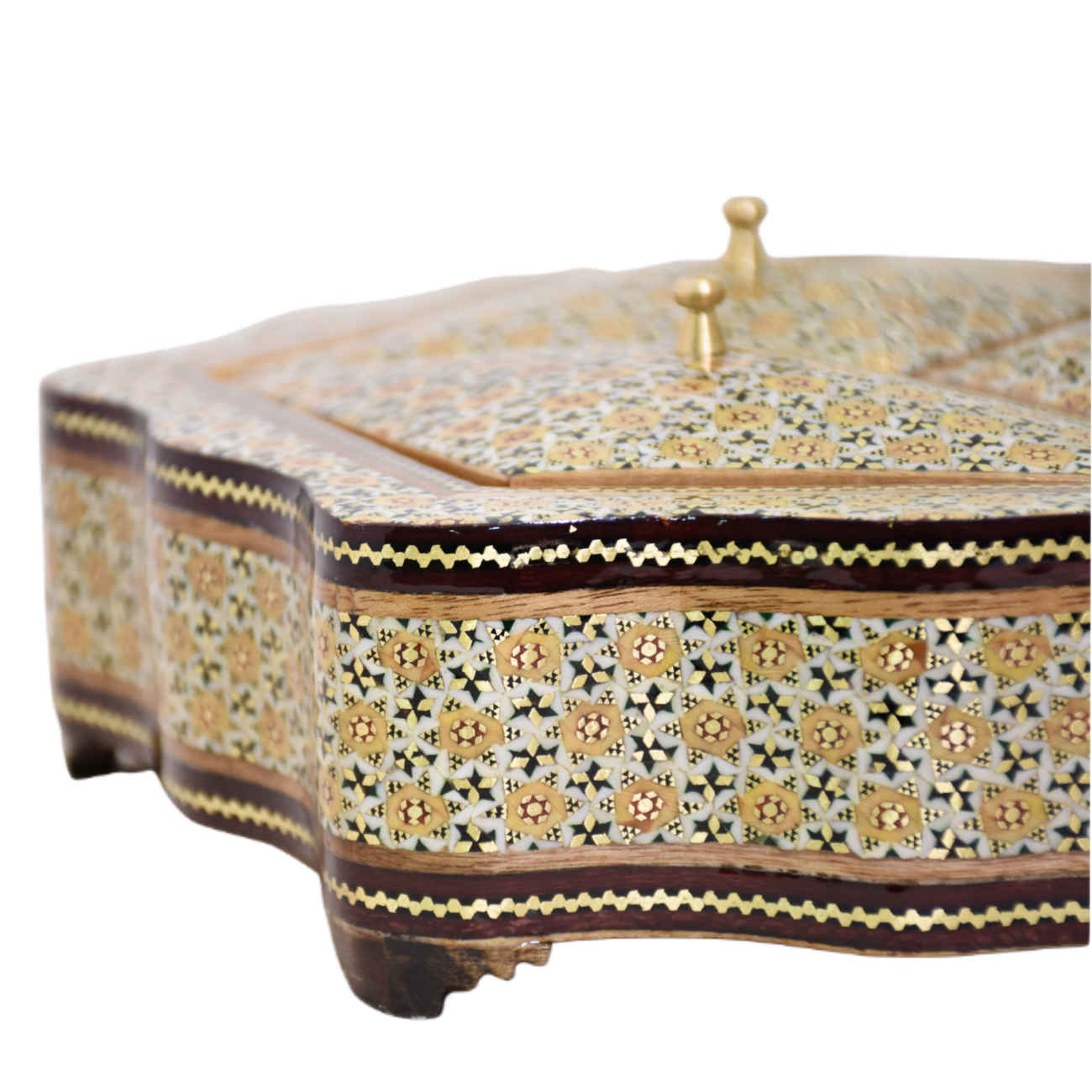 Holz-Khatam Kari Bonbon-Schale – Ideal für Leckereien, Geschenke und Dekoration