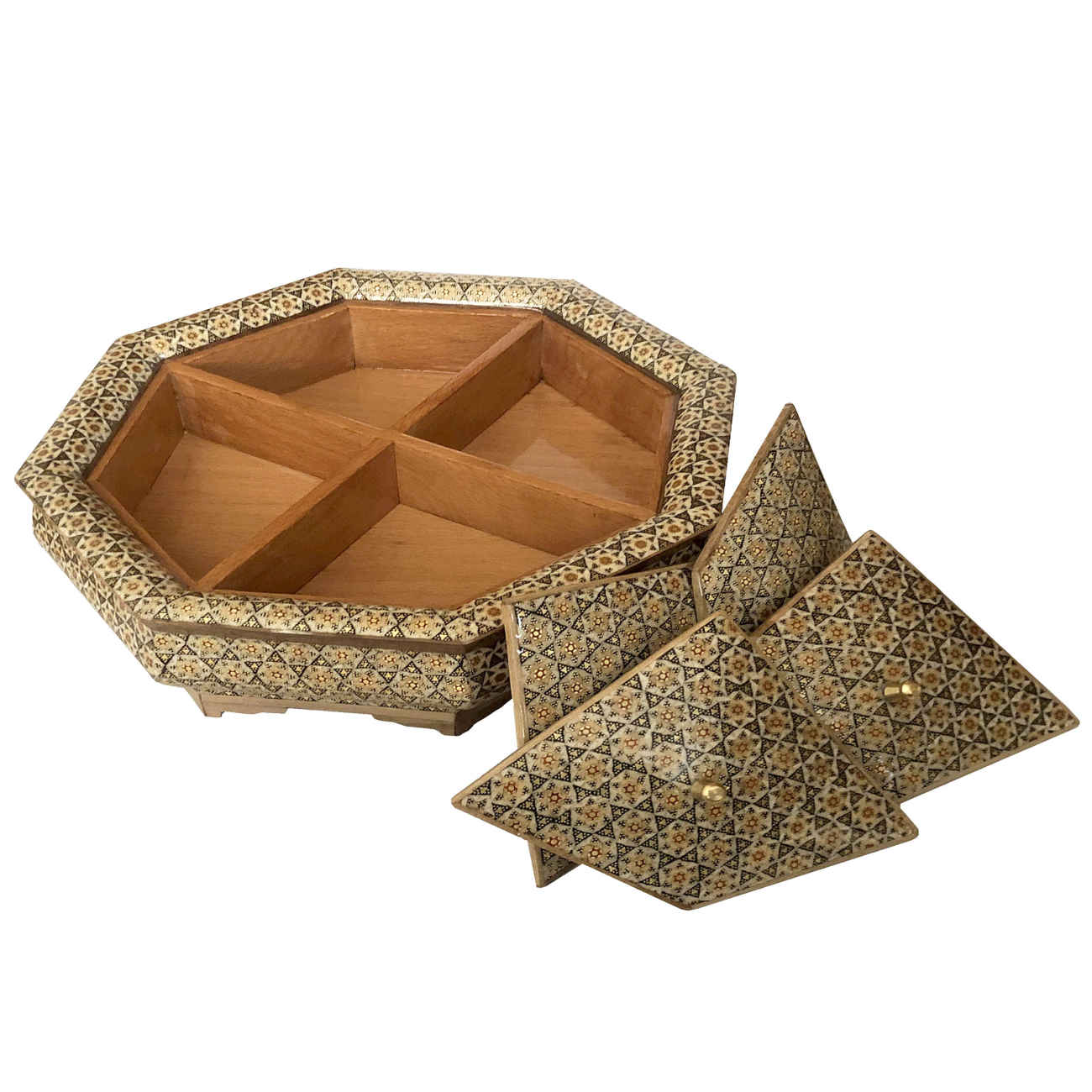 Holz-Einlege-Bonbon-Schale – Perfektes Geschenk für jeden Anlass & Wohndekoration