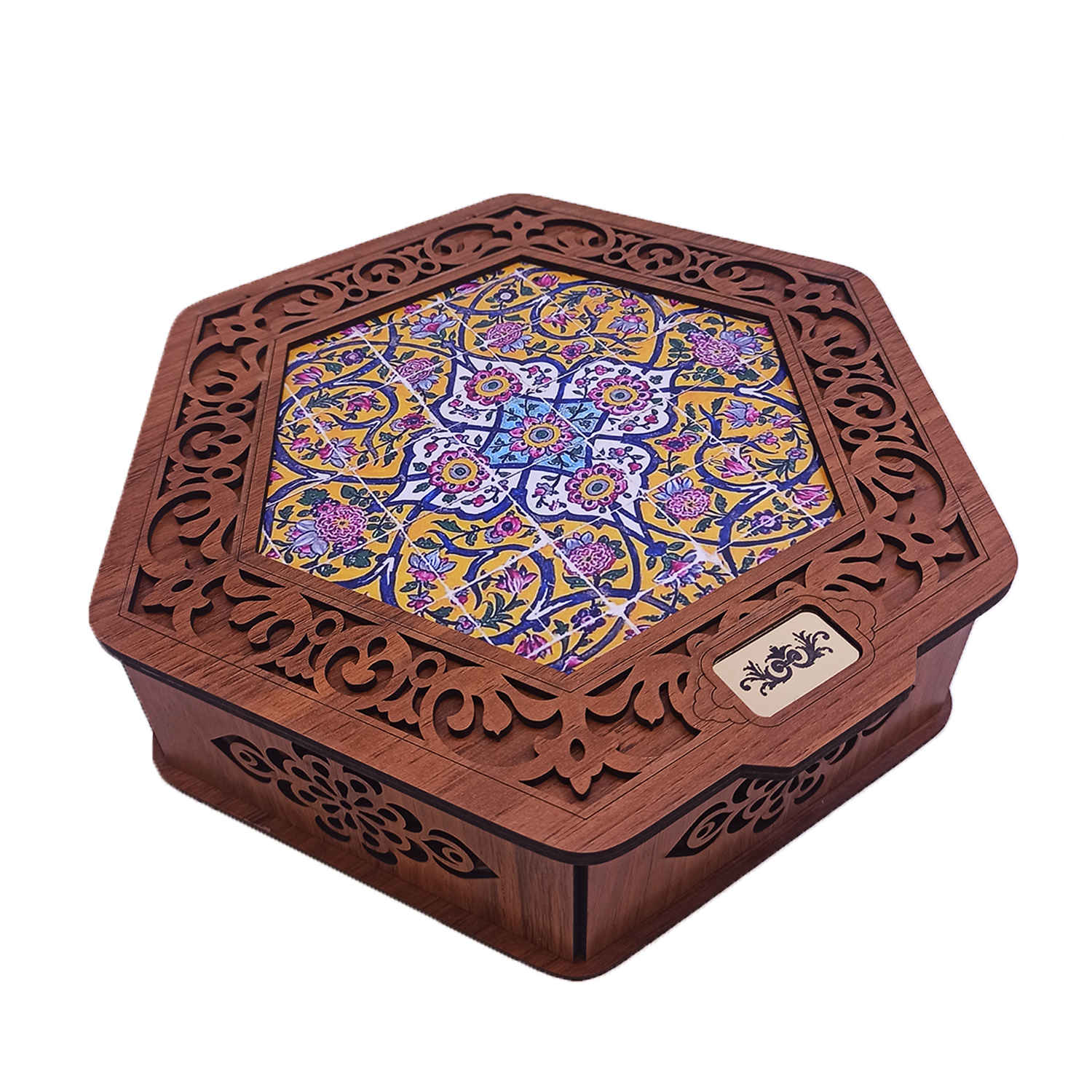 Holz-Teebeutel-Organizer – Ideal für Teeliebhaber & Geschenk mit Blumendesign
